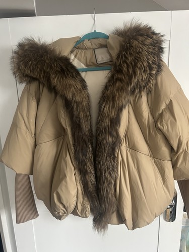 Beautiful beige real fur