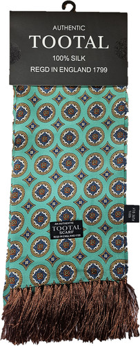 Tootal green geo print - green, silk