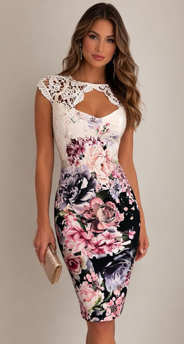 Lipsy floral bodycon - lipsy,