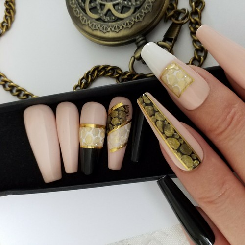 Press nail set - on,