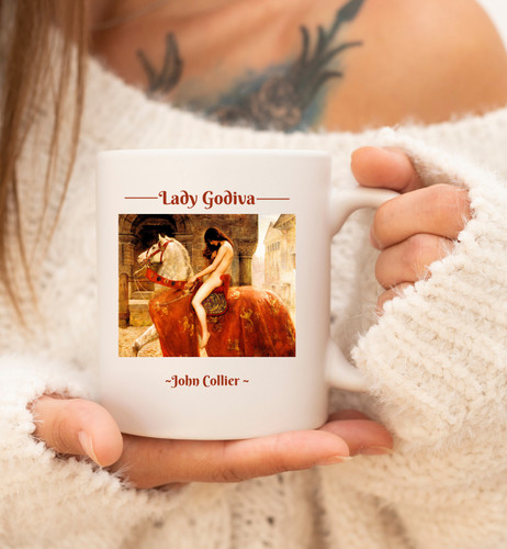 Lady godiva mug - lady,