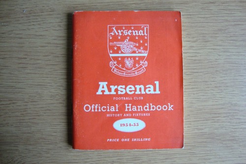 1954 arsenal official - arsenal,