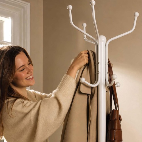 Steel coat rack free standing - steel,