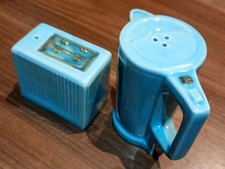 Baby Blue TOASTER & KETTLE HP Novelty Salt & Pepper Set 