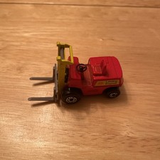 Vintage Matchbox Superfast Fork Lift Truck No 15 Red Yellow , used condition. 