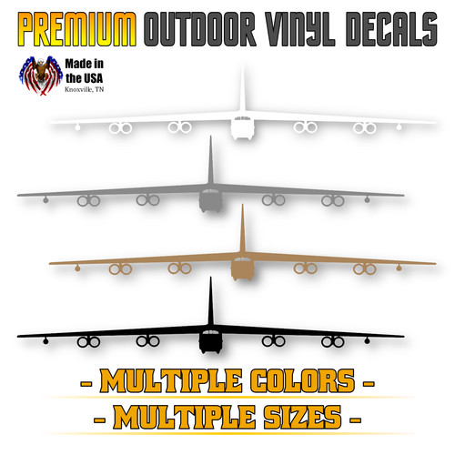 Bomber vinyl decal us air - b-52,