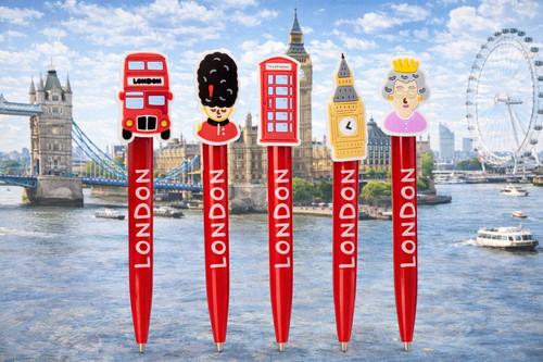 London icons pens set red - icons, of