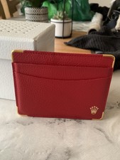 ROLEX RED LEATHER ID BUSINESS