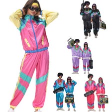 Men Women Shell Suit Neon 80s