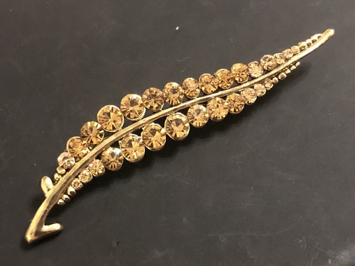 Vintage leaf fern style brooch - vintage, leaf/fern