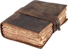 Vintage leather journal - vintage,