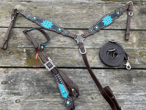 Showman brown western breast - showman,