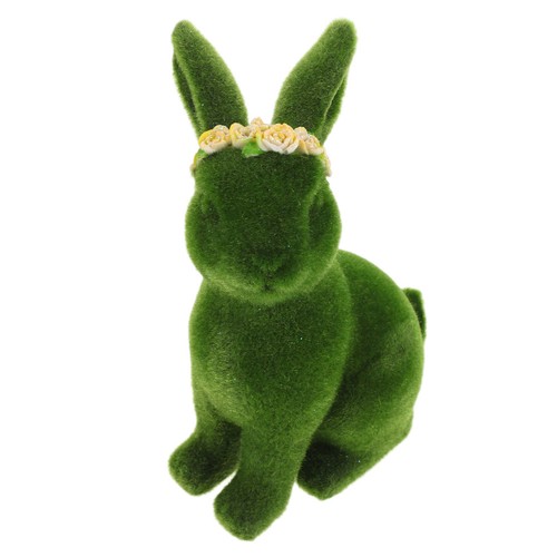 Reusable flocked bunny outdoor - flocked,