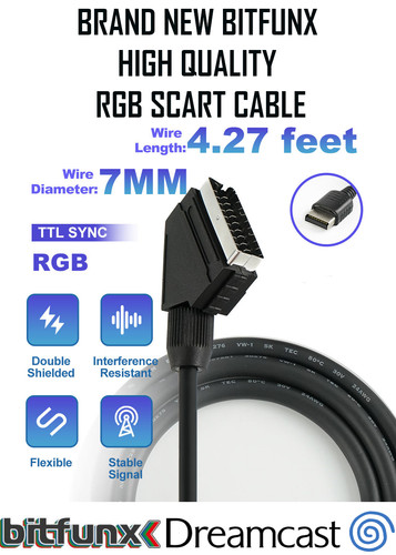 Sega dreamcast pal rgb scart - sega,