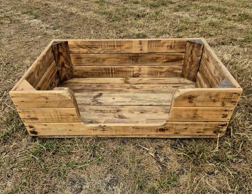 Handmade wooden dog - handmade, basket