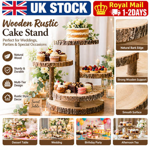 Wooden rustic cake - wooden,