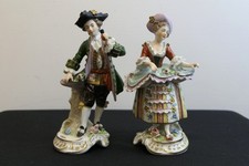 Pair of Sitzendorf Porcelain Figures