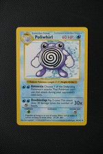 Pokemon Card Shadowless Poliwhirl Base Set Non Holo Uncommon 38/102 WOTC