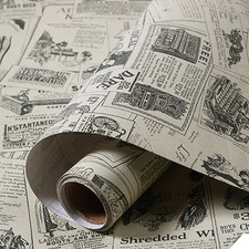 Retro newspaper peel - retro, peel-and-stick