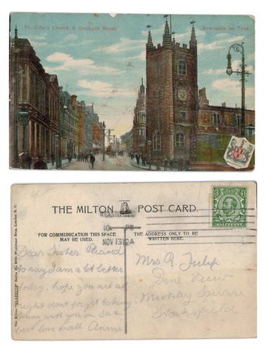 Postcard john s church - st.,