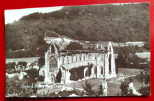 Vintage A Quinton B&W RP Postcard - Tintern Abbey from Chapel Hill - 1922 #25