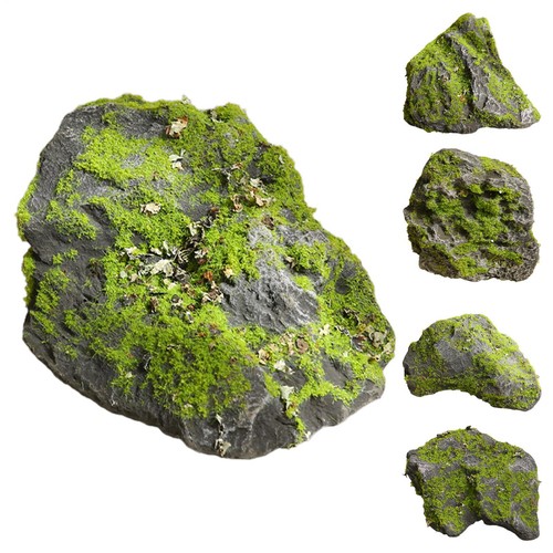 Artificial mossy rock - artificial,