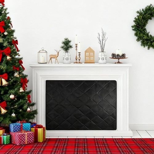 Magnetic fireplace draft cover - magnetic,