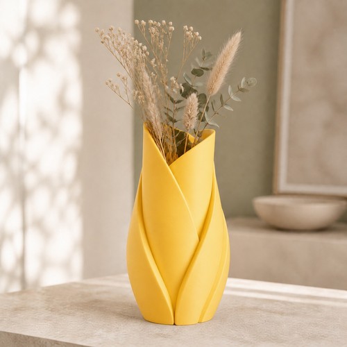 Modern sculptural leaf vase - leaf,