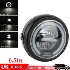 6.5" inch Motorcycle LED Round Headlight Hi/Lo Headlamp For Harley Cafe Racer
