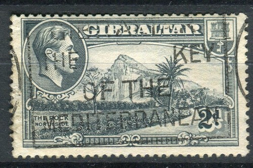 Gibraltar kgvi 1938 grey - kgvi, 2d