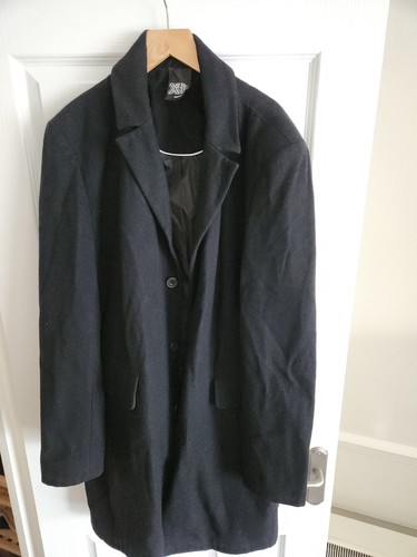 Topman black overcoat extra - topman,