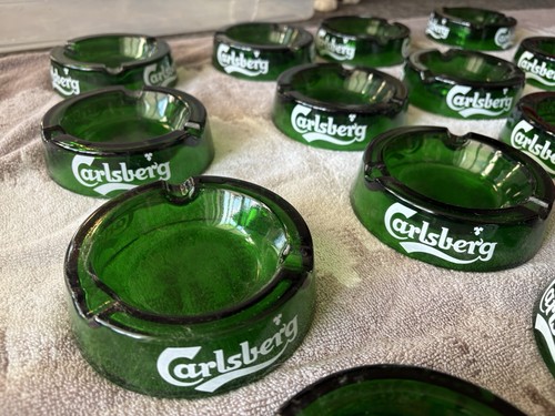 Carling glass ashtray pub