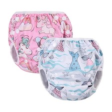 Vicloon Swimming Nappy Reusable, 2 Packs Baby Swim Nappy Comfortable Swim Nappie