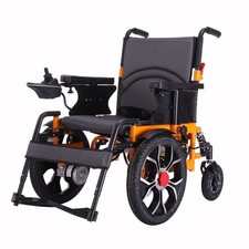 NEW Folding 4 MPH Powerchair Electric Wheelchair Aluminium Travel Max Load 330lb