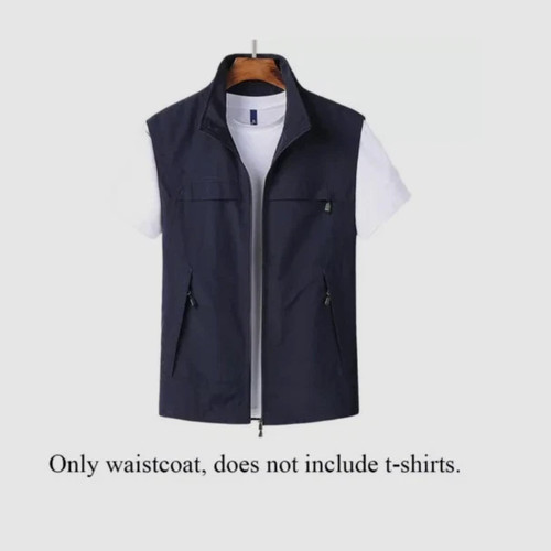 Mens multi pocket vest - mens,