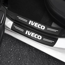 Iveco door sill car sticker scuff protector anti plate carbon fiber scratch