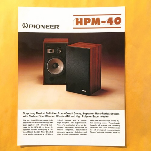 Original pioneer hpm - original, hpm-40