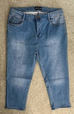 Denim By Peacocks Cropped Jeans Size 16