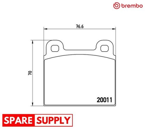 Brake pad set - pad, disc