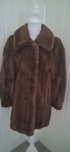 Vintage astraka brown faux - astraka,
