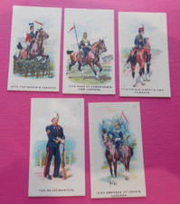 cigarette cards B.A.T SIAMESE WITH BLUE FLAG TYPES OF THE BRITISH ARMY LOT A 5/5