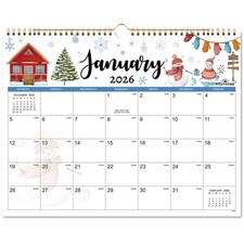 Calendar 2026 Wall Calendar 2026 with Twin Wire Binding 2026 Calendar UK January