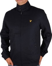 Lyle And Scott Check Lined Harrington Jacket Navy