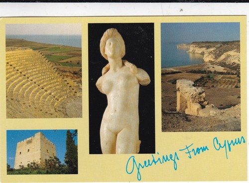 Cyprus multiview postcard used - cyprus,