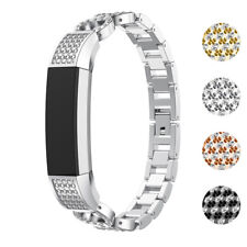 StrapsCo Rhinestone Alloy Watch Bracelet Band Strap for Fitbit Alta & Alta HR