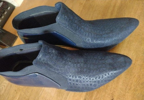 Lotus navy croc - , patent