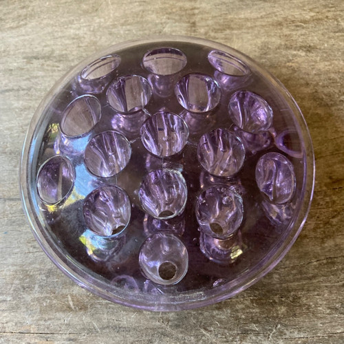 Vintage purple glass flower - vintage,