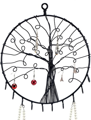 Wall hanging round black metal - round,