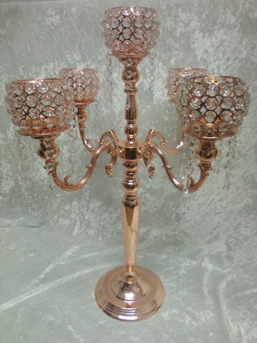 Beautiful crystal goblet - , rose