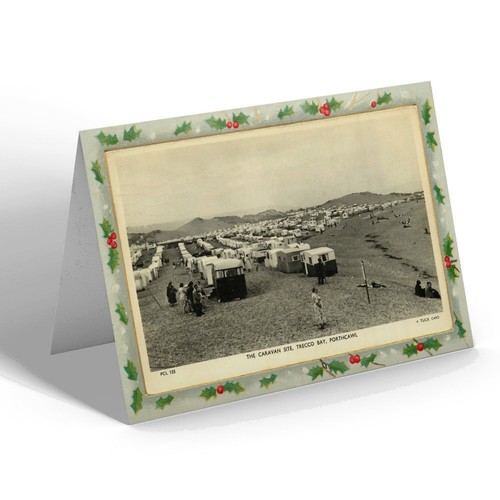 Christmas card vintage wales - card,